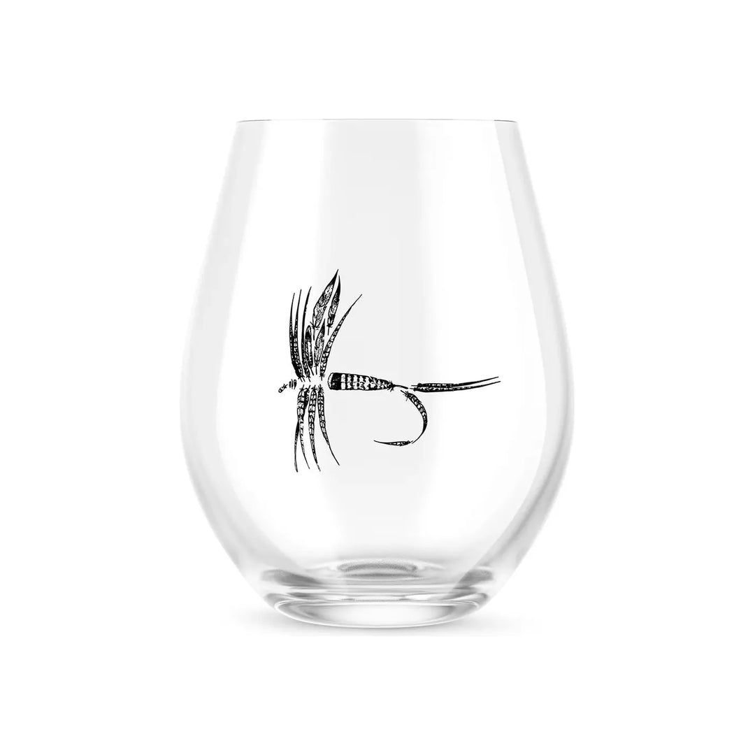 RepYourWater - Feather Fly Stemless Wine Glass