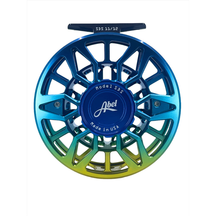 Abel Reels SDS 11/12 - Flats Fade w/ Blue Drag Knob & Black Handle  (IN STOCK)