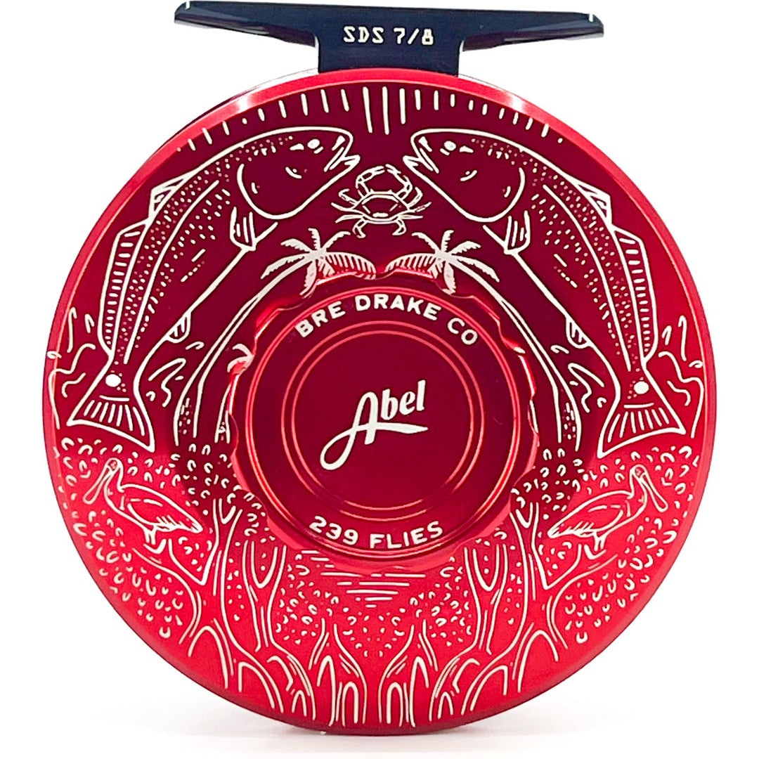 Abel SDS 7/8 Red w/Red Drag Knob & Bre Drake Art (IN STOCK)