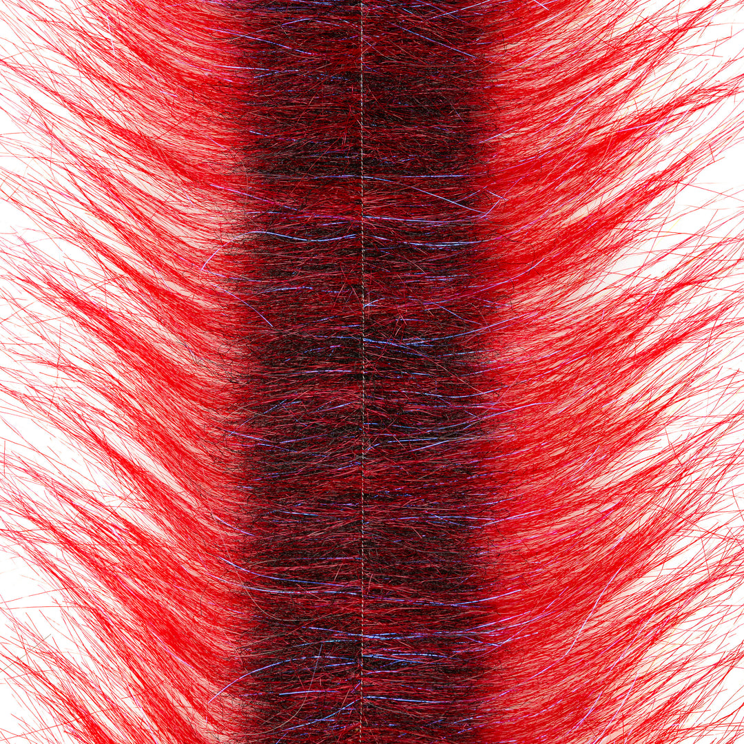 EP Craft Fur Brush 3" - Bright Red/ Black