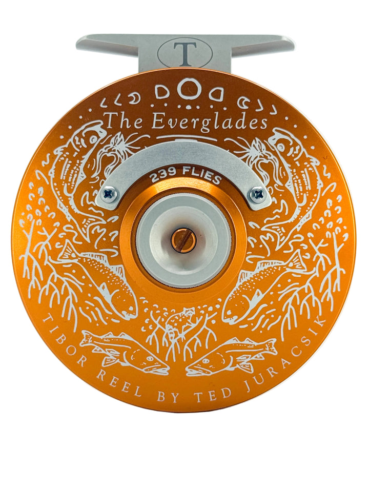 Tibor Everglades - Sunset Orange w/ Frost Silver Small Parts & 239 Bre Drake Everglades Slam Art (IN STOCK)
