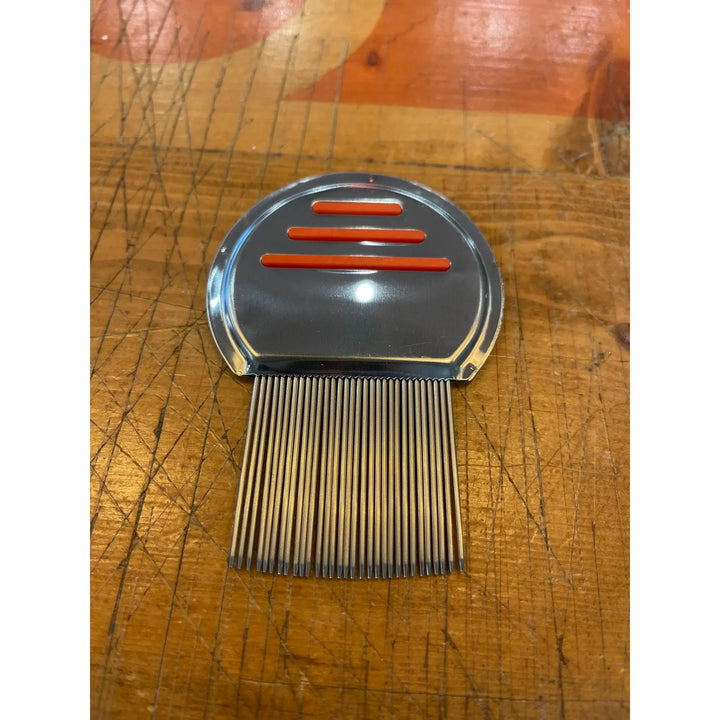 239 Fiber Brush fly tying tool with orange inlay and fine metal bristles
