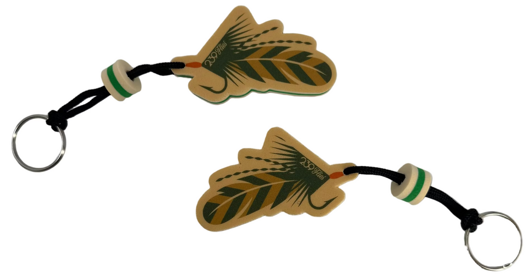 239 Flies Floating Foam Keychain