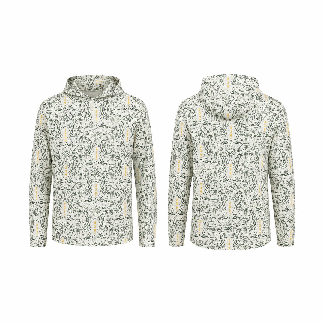 239Flies Technical Fishing Sun Hoody - Gold Chain Champ