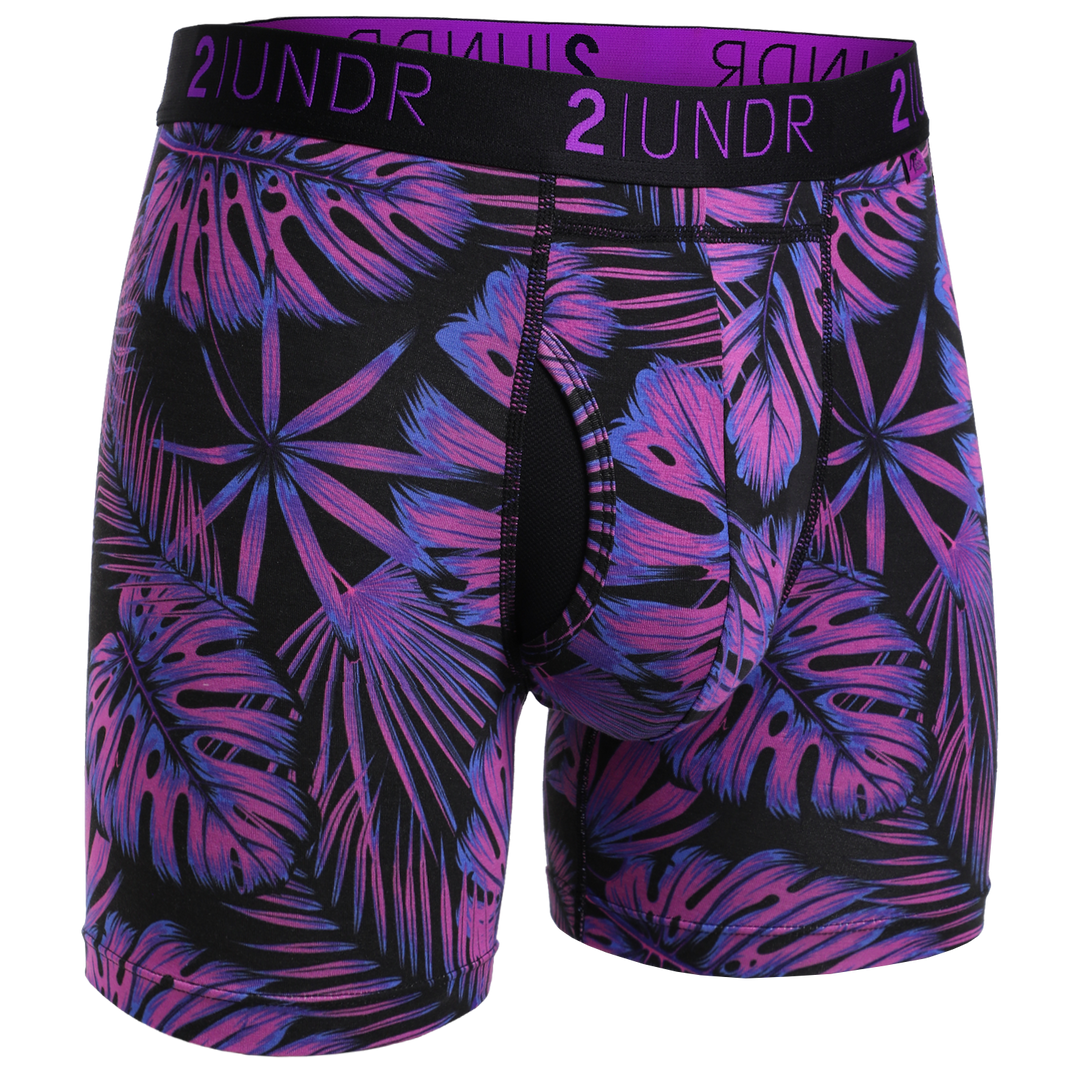 2UNDR - Printed Swing Shift Boxer Brief Flower Power