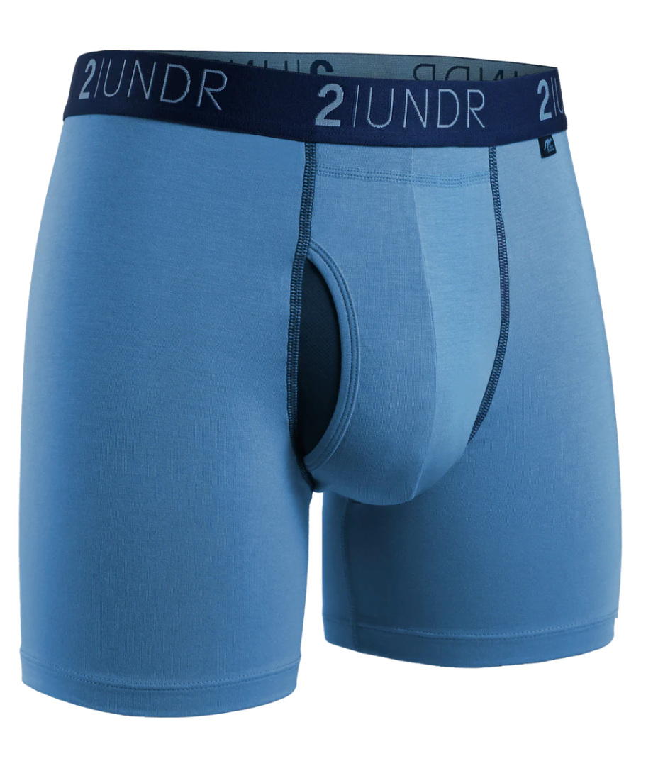 2UNDR - Swing Shift Boxer Brief 6" - Sky Blue