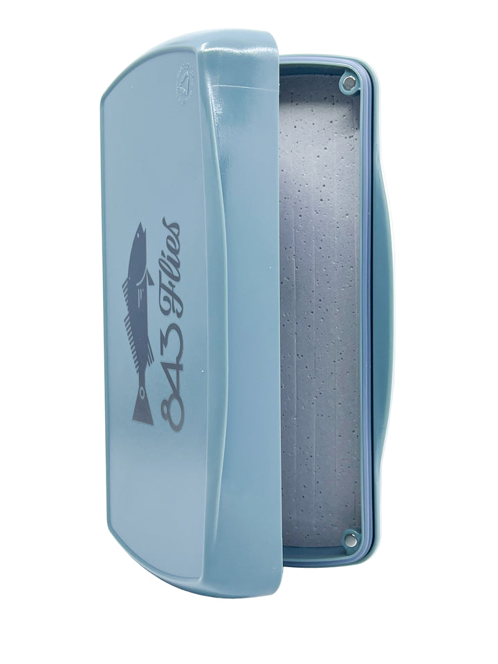 FishPond Tacky Pescador Fly Box - Large - Dynamic Foam - Smoke Grey w/ 843 Flies Redfish (CUSTOM)