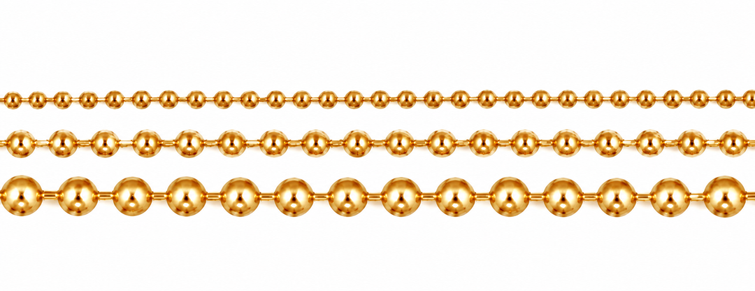 Bead Chain - Gold (All Sizes)