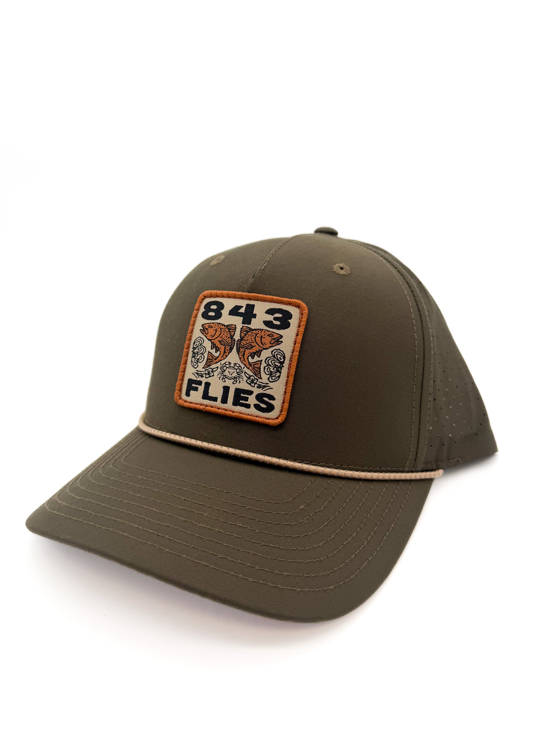 843 Hat - Golf Hat - Oyster Bar - Olive