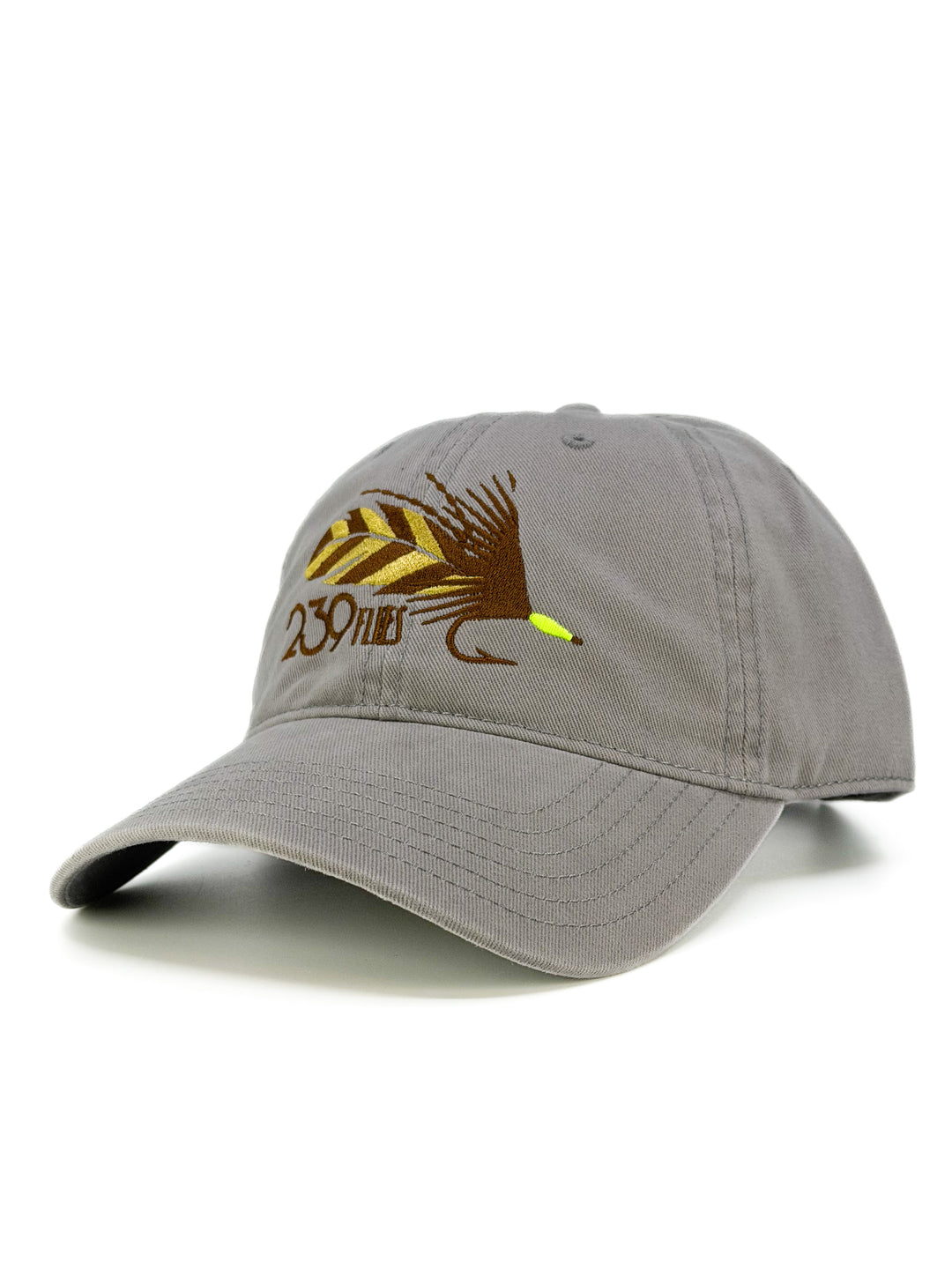 239 Flies Dad Hat -Feather Weight  - Touch of Grey