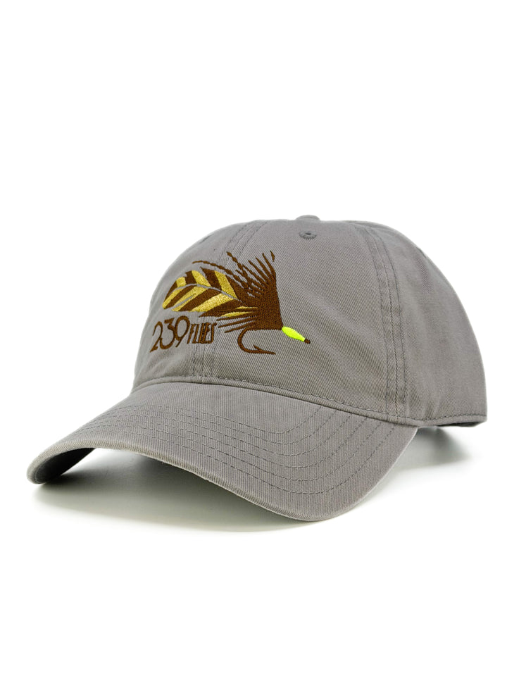 239 Flies Dad Hat -Feather Weight  - Touch of Grey