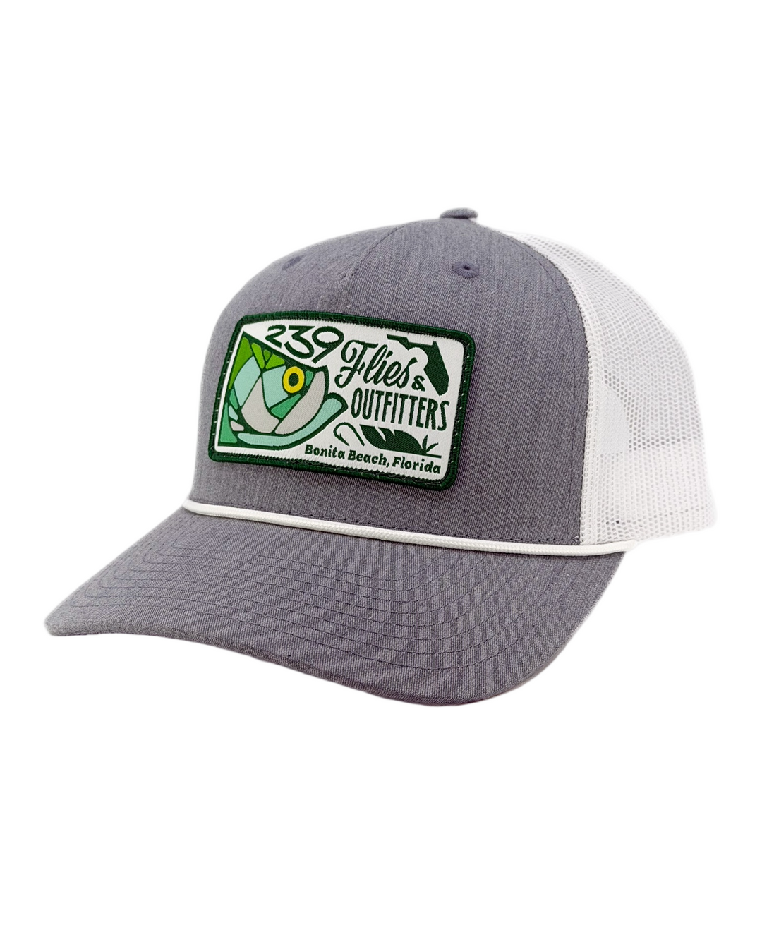 239 Trucker Stained Glass Tarpon - Touch of Gray