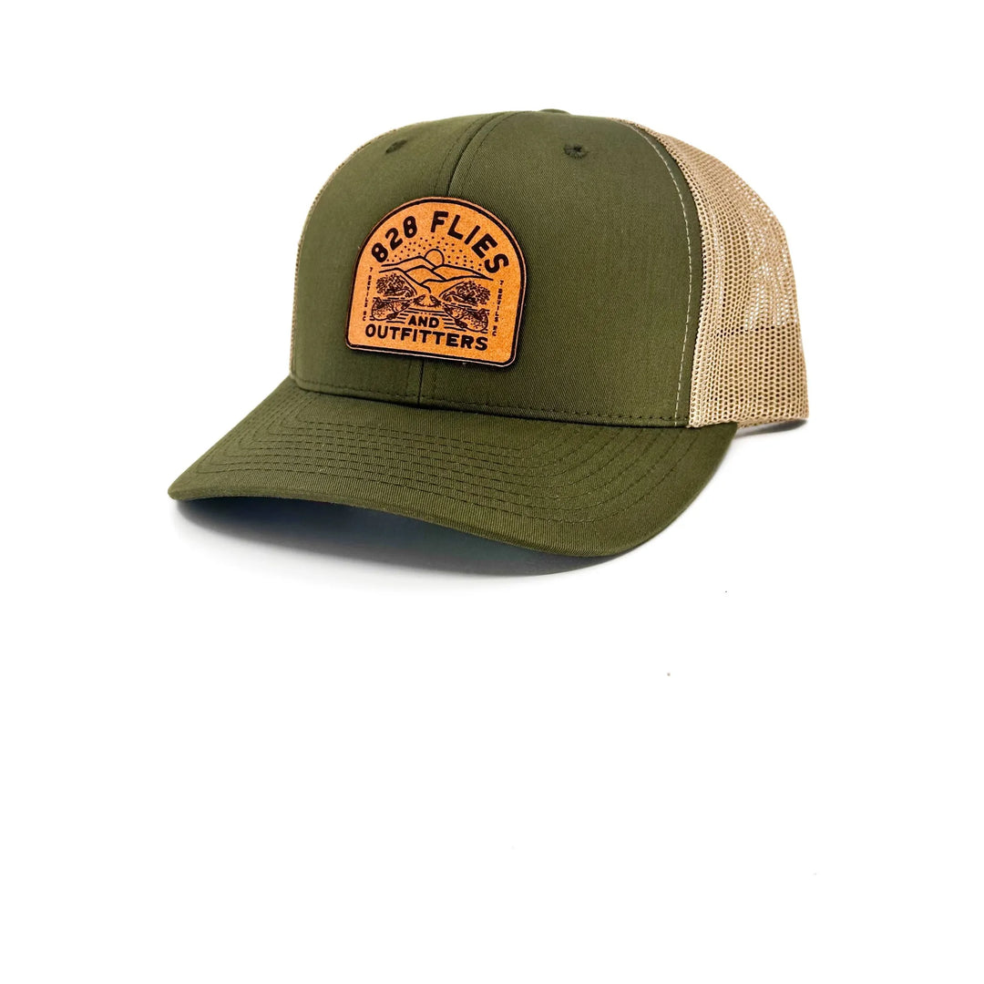 828 Flies X Bre Drake Trucker Hat- Moss Khaki