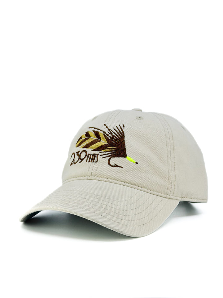 239 Flies Dad Hat - Feather Weight - Biege