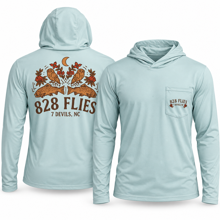 828Flies Technical Fishing Hoody - High-Country Hootenanny