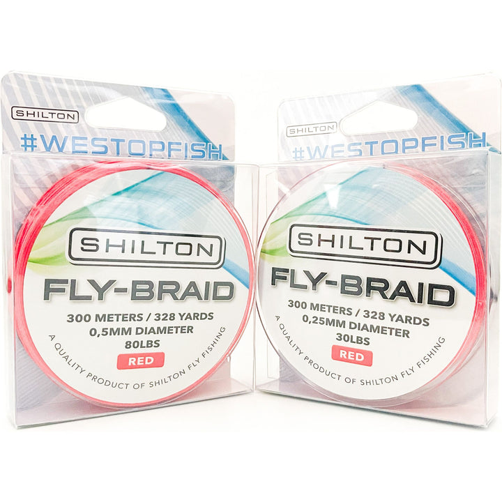 SHILTON FLY BRAID 300 METERS - RED