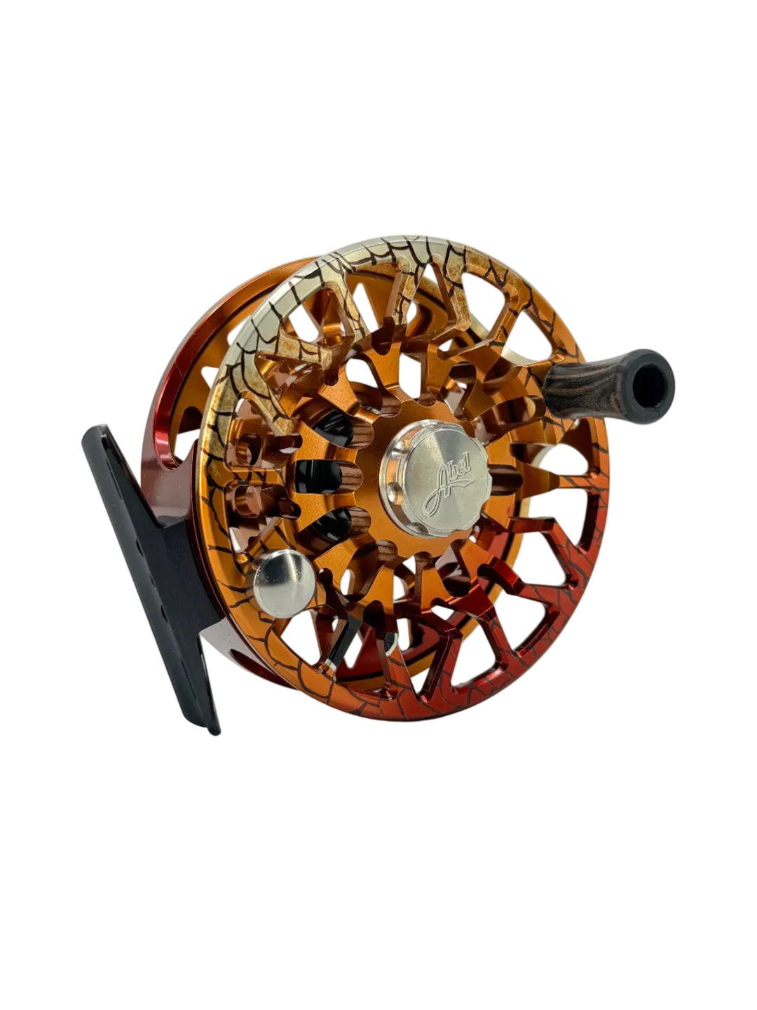 Abel Reels SDS 7/8 Ported- Redfish w/ Redfish Drag Knob &amp; Ebony Handle (IN STOCK)