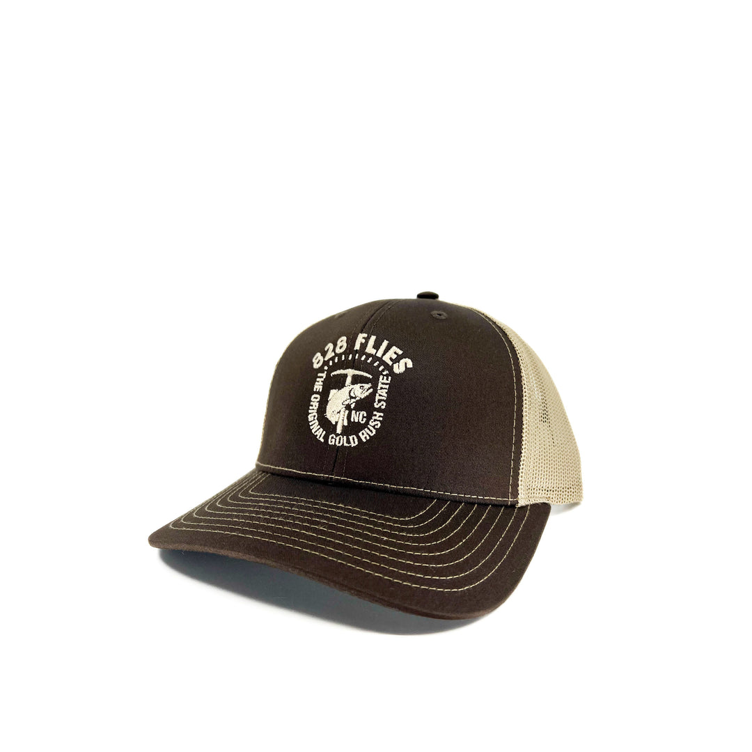 828 Trucker Hat - Brown/Khaki - Gold Rush(NEW)