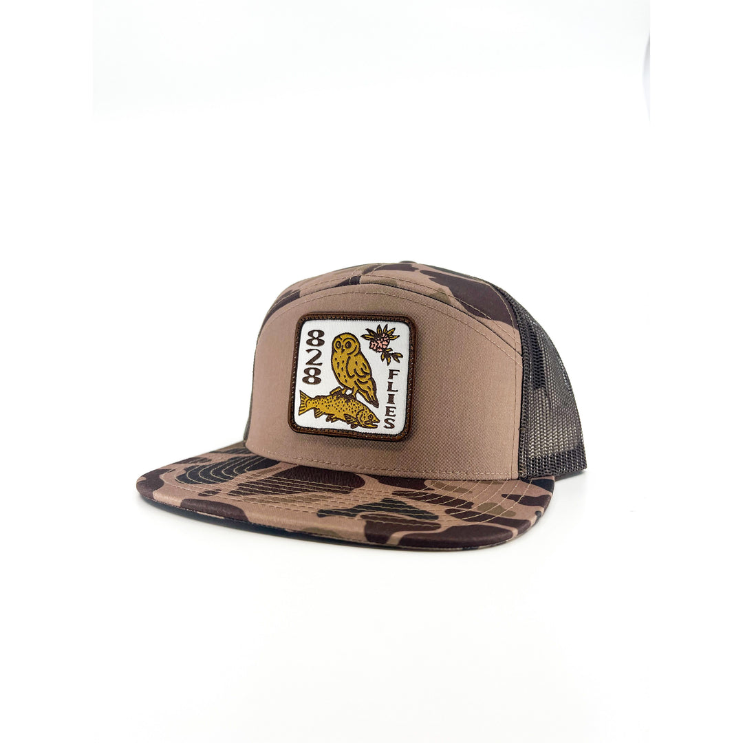 828 Trucker Hat - Fowl Hooked Duck Camo/Brown OSFM (NEW)