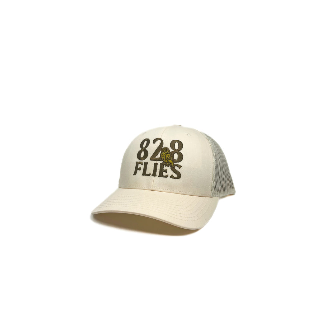 828 Trucker Hat - Solid Cream Trucker - 828 Hoo? (NEW)