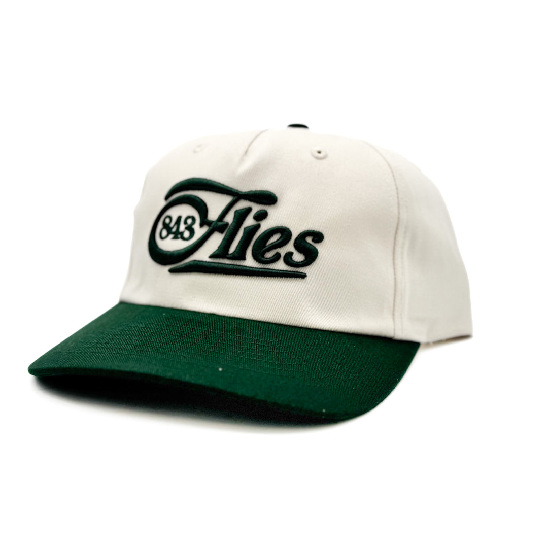 843 Classy Gramps Hat - Cream/Dark Green