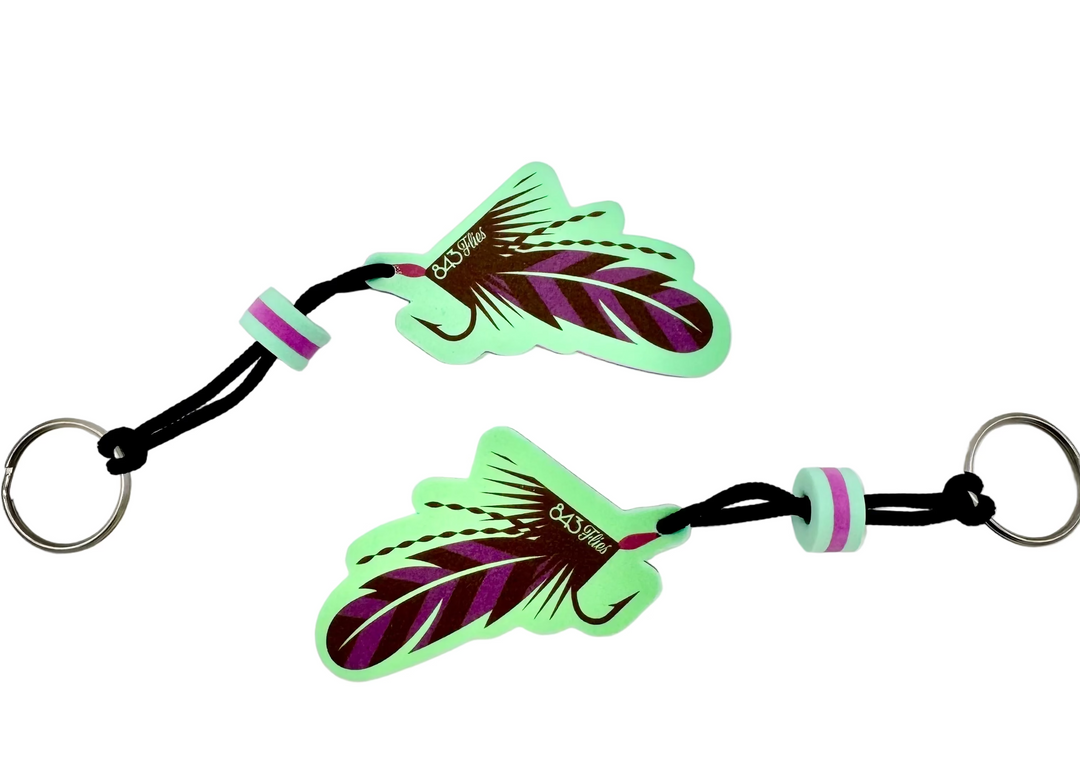 843 Flies Floating Foam Keychain