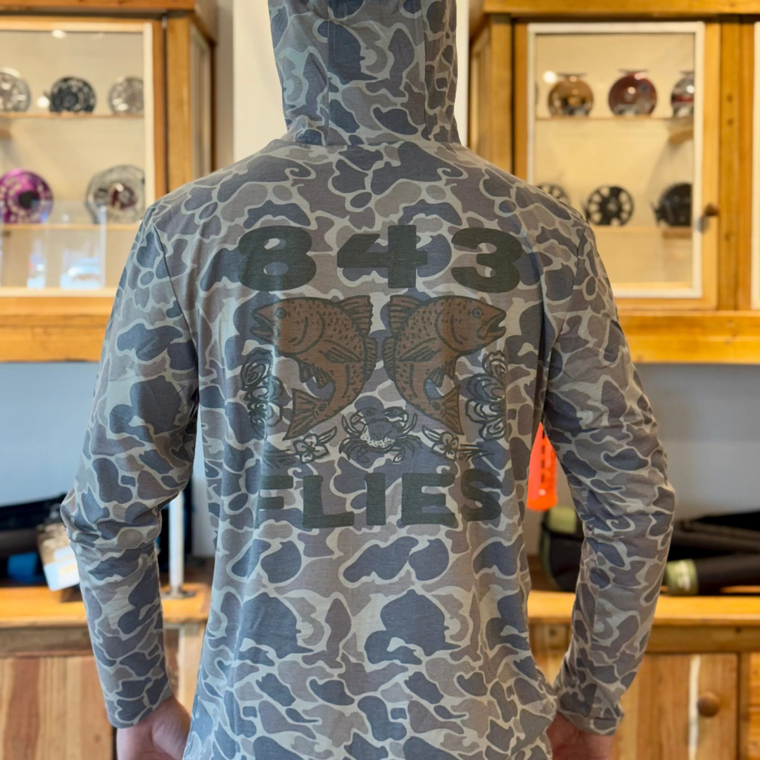 843 Flies Hygge Hoodie - Oyster Bar