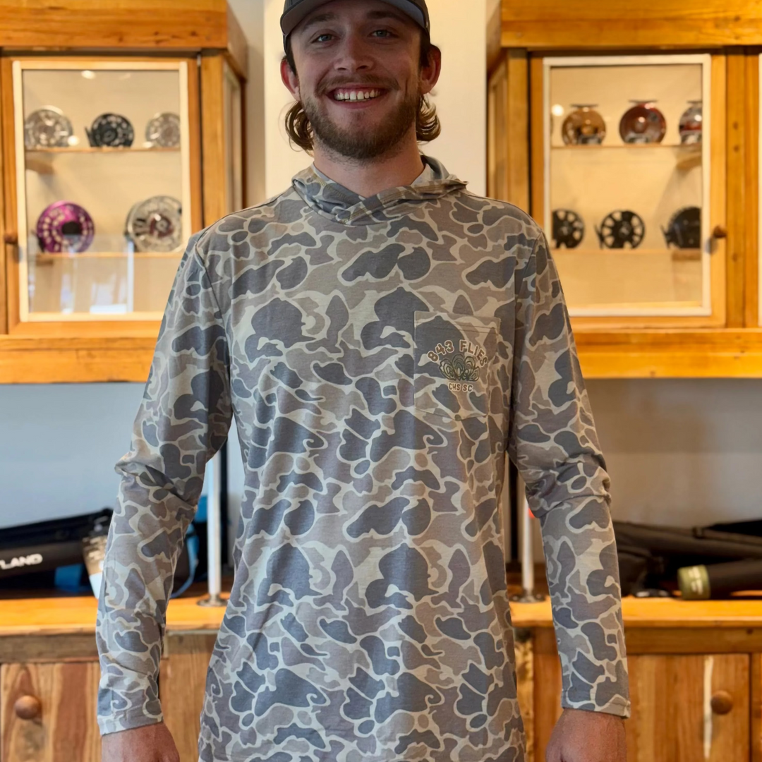 843 Flies Hygge Hoodie - Oyster Bar