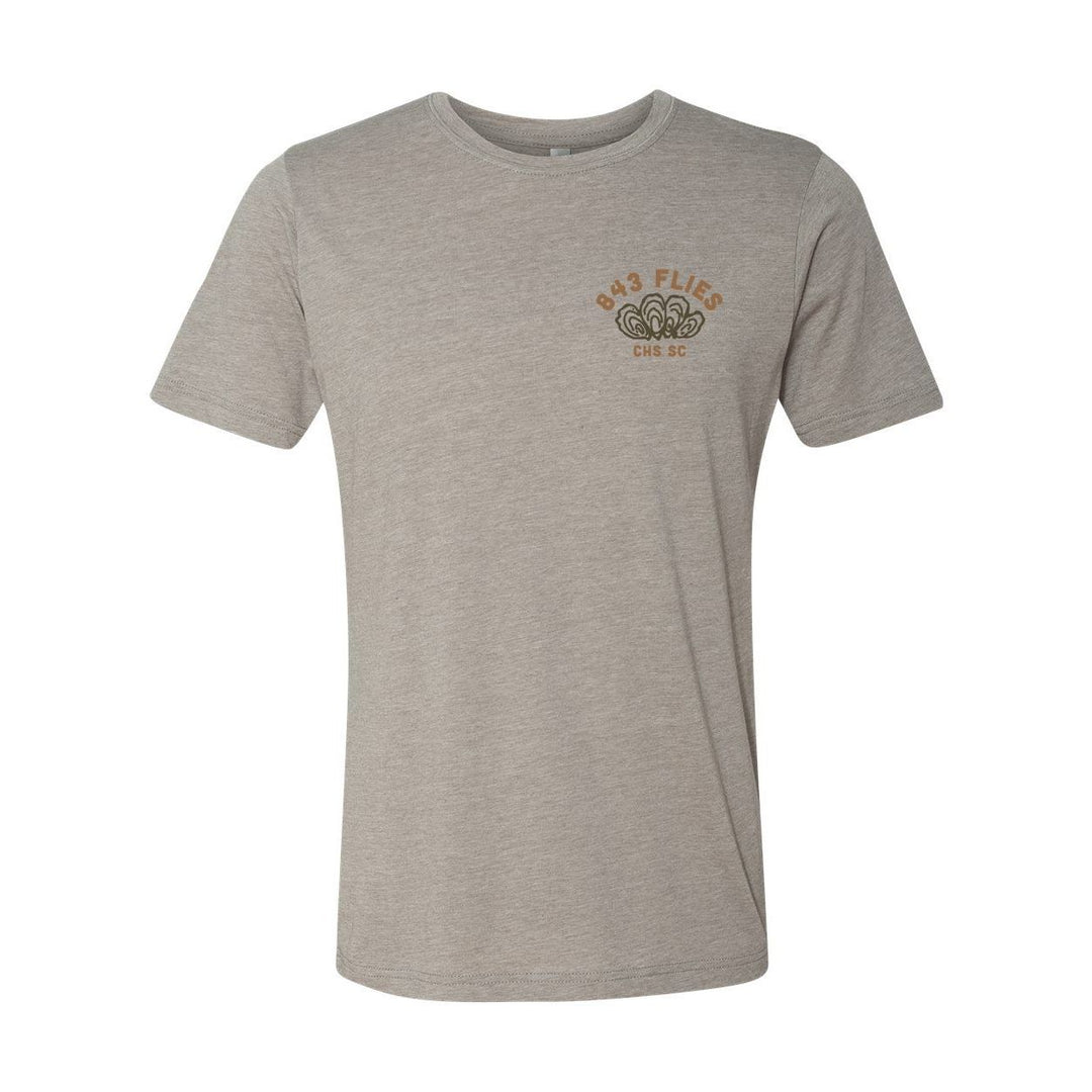 843 Flies X Bre Drake Tee Shirt - Oyster Bar
