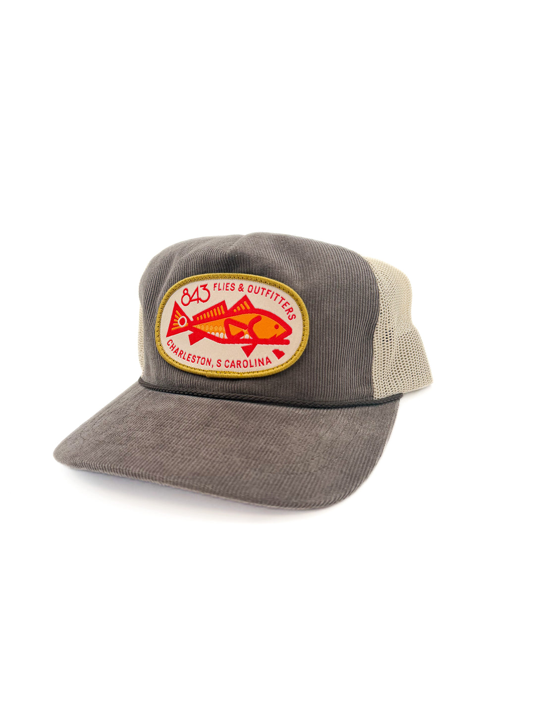 843 Troutdale Trucker Hat - Big Red - Brown/Sand