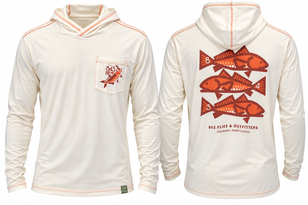 843 Flies Technical Fishing Hoodie - Three-Drink Minimum