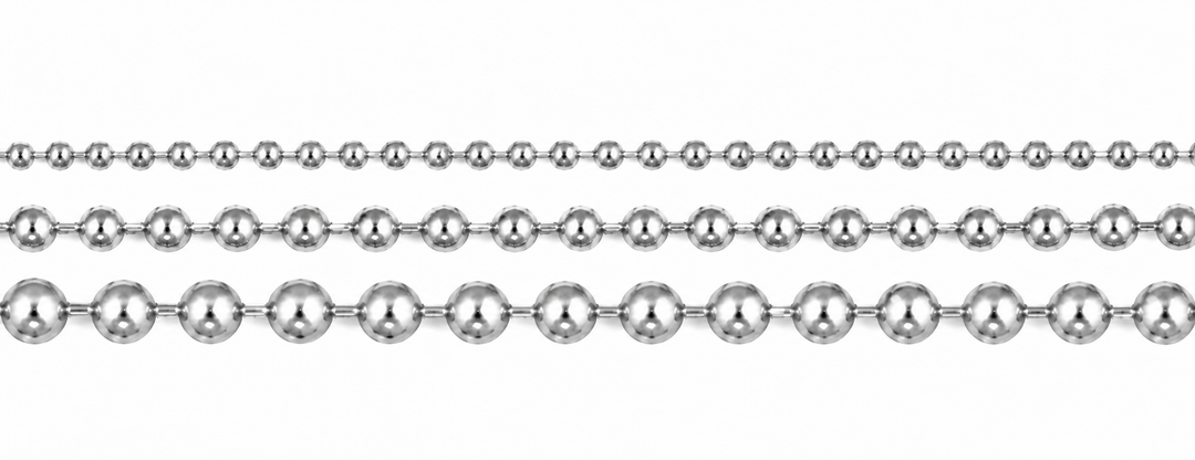 Bead Chain - Silver (All Sizes)