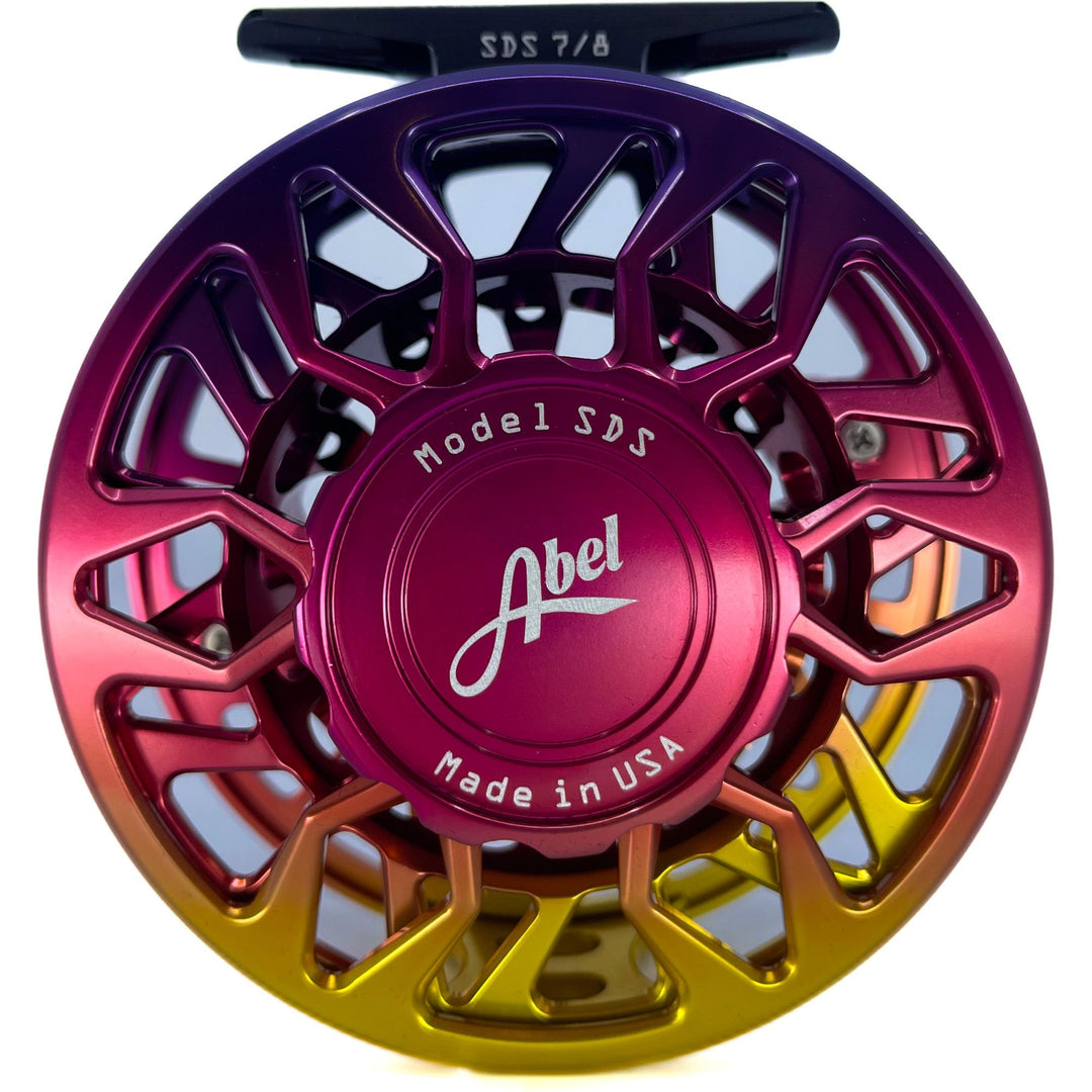 Abel Reels SDS 7/8 - Ported Sunset Fade w/Sunset Fade Drag Knob & Red – 239  Flies