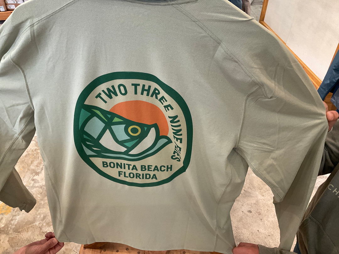 Simms Solarflex Hoody - Pale Pine - w/239Flies Morning Dew Tarpon