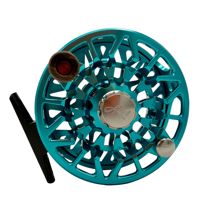 Abel Reels SDS 7/8 - Teal w/ Deep Blue Drag Knob &amp; Walnut Handle (IN STOCK)