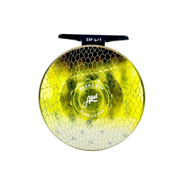 Abel SDF 6/7 Solid - Bass Finish w/Bass Drag Knob &amp; Platinum Handle (IN STOCK) (CUSTOM)