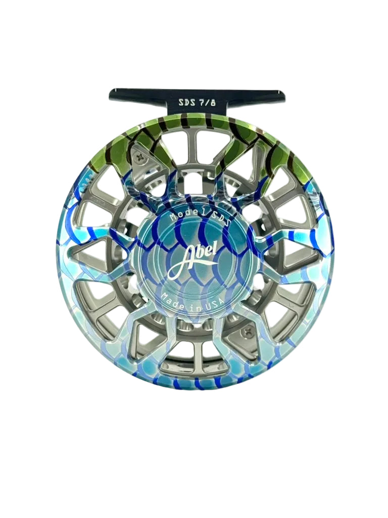 Abel SDS 7/8 - Classic Tarpon w/ Classis Tarpon Drag Knob w/ Blue Handle (CUSTOM)(IN STOCK)