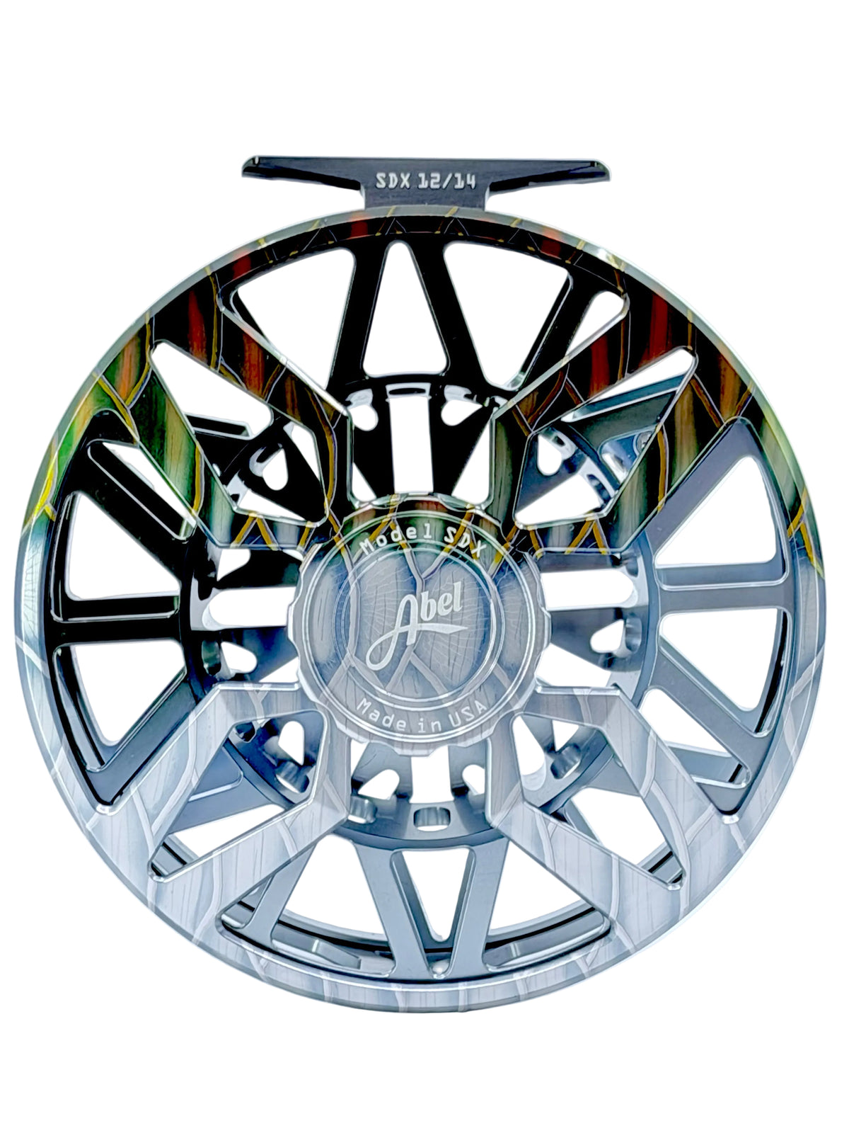 Abel SDX 12/14 fly reel with Native Tarpon custom finish