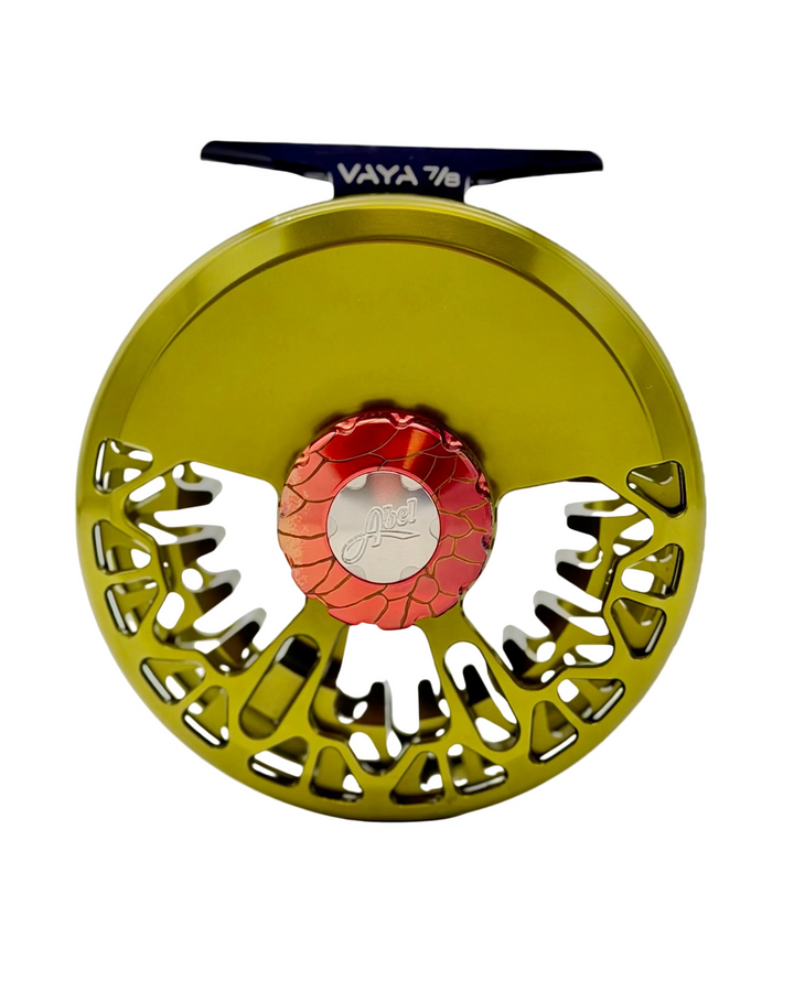 Abel Vaya 7/8 - Olive w/ Redfish Drag Knob w/ Walnut Handle (IN STOCK)