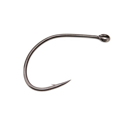 Ahrex NS172 bare curved Gammarus hook with sharp barb and eyelet