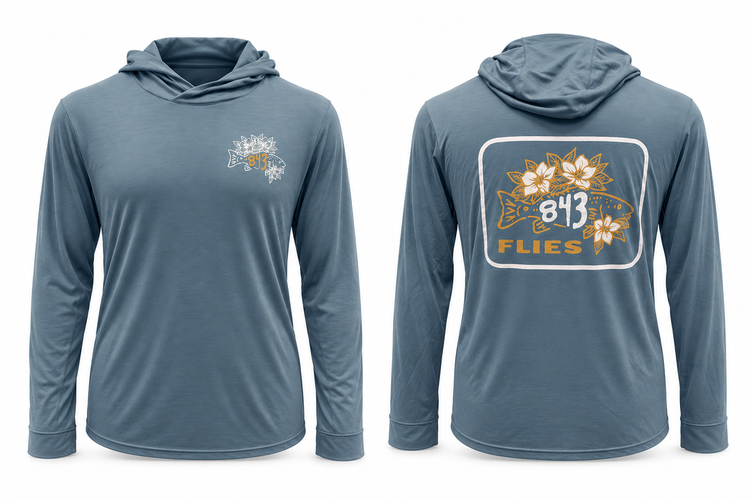 Free Fly Elevate Hoodie X 843 Flies - Stormy Sea/ Sweet Magnolia