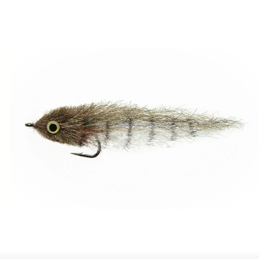 LITTLE MINNOW SHADED - OLIVE -LEAD EYES #4