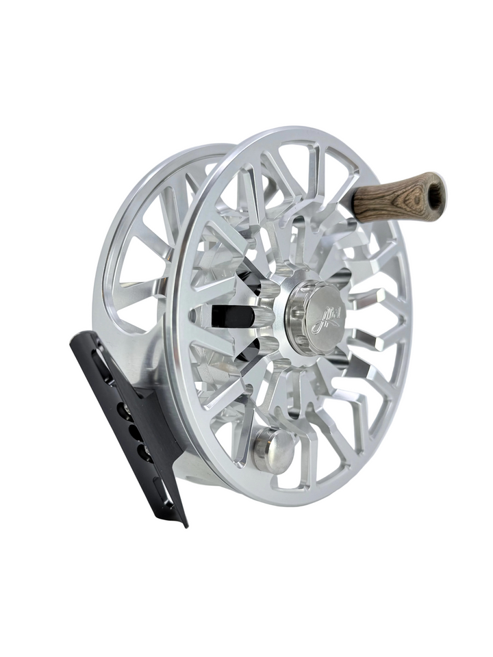 Abel SDS 11/12 - Platinum w/ Tarpon Drag Knob w/ Walnut Handle
