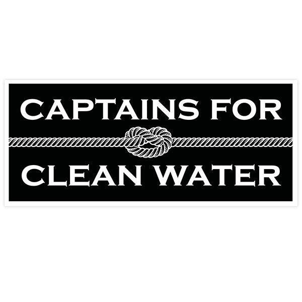 Captains for Clean Water - Sticker (Black)