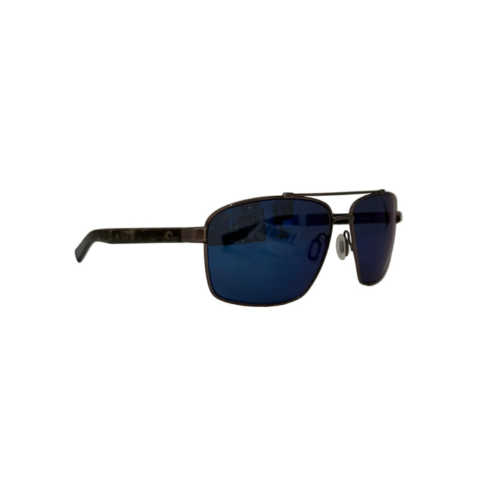 Costa Flagler blue mirror sunglasses with gunmetal double bridge and camo Hydrolite temples