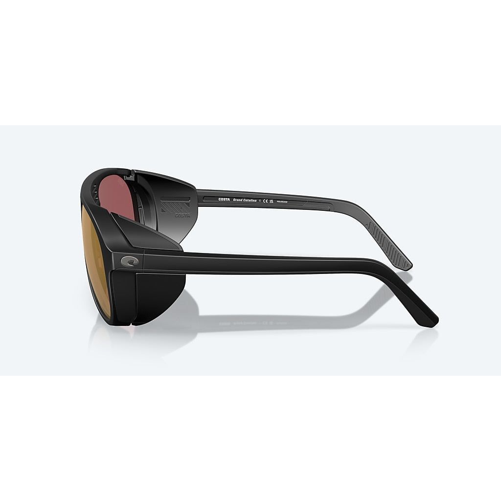 Side view of Costa Grand Catalina sunglasses showing removable side shields and temple detail