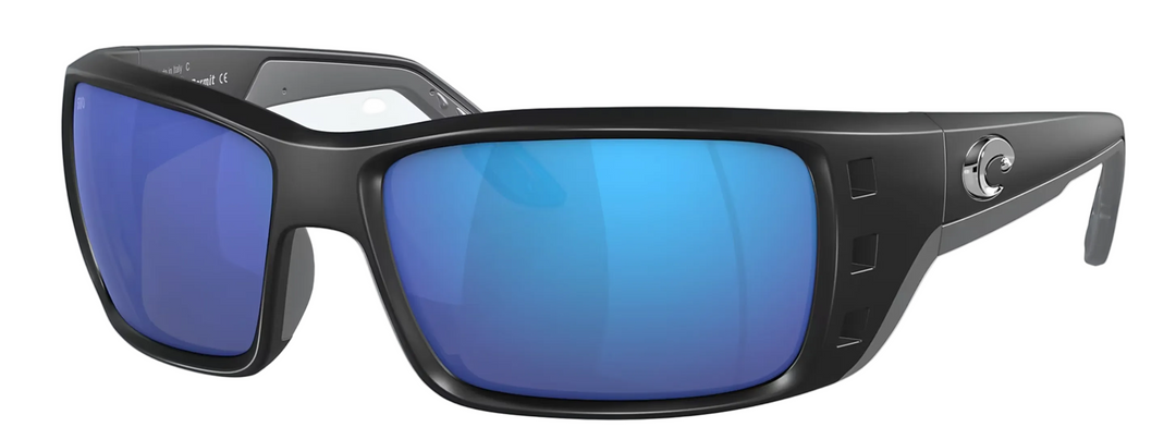 Costa - PERMIT , Matte Black, Blue Mirror Polarized Glass (NEW IN STOCK)