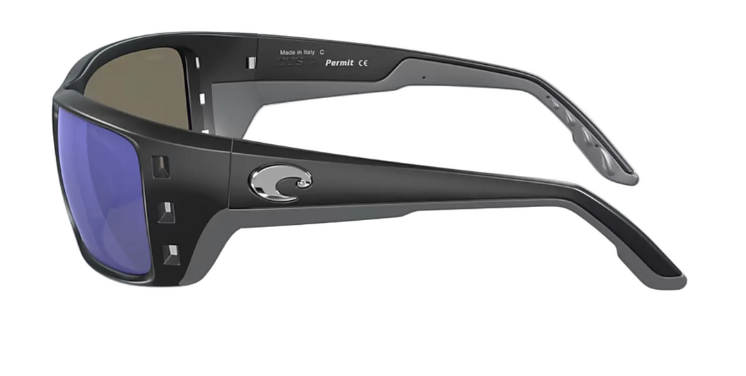 Costa - PERMIT , Matte Black, Blue Mirror Polarized Glass (NEW IN STOCK)