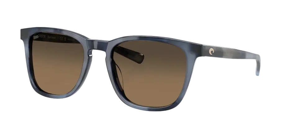Costa Sullivan sunglasses in Somos Blue Tortoise with Copper Gradient Mirror lenses