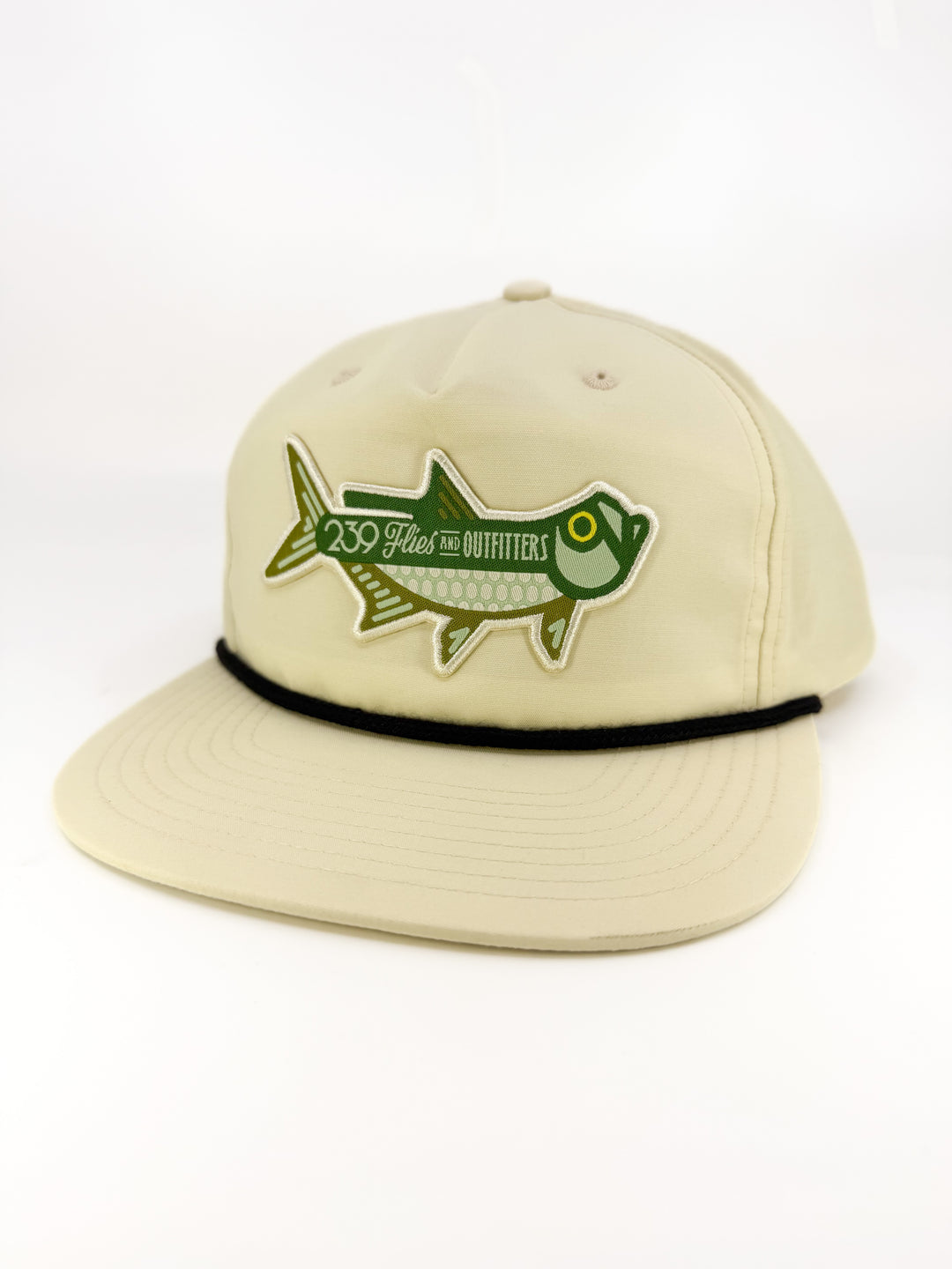 239 Pablo Escabarred Hackle Hat - "Flats Bill Revival" - Tarpon Cream